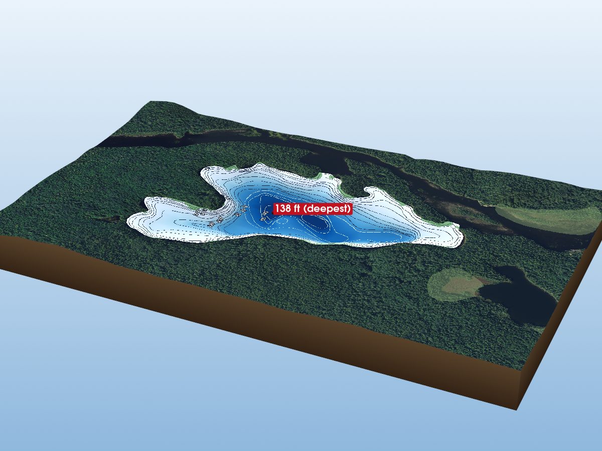 Depth map of Giroux Bay