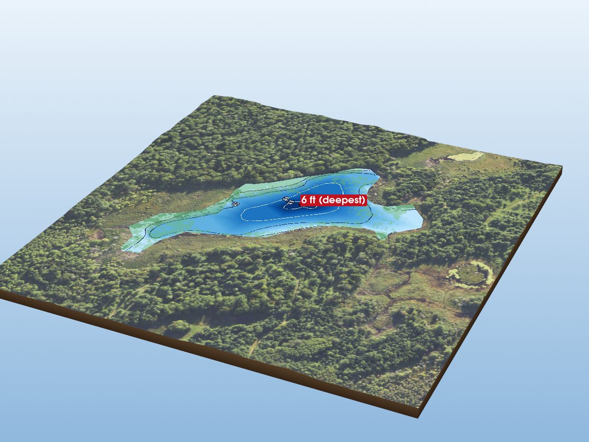 Depth map of Goat Lake