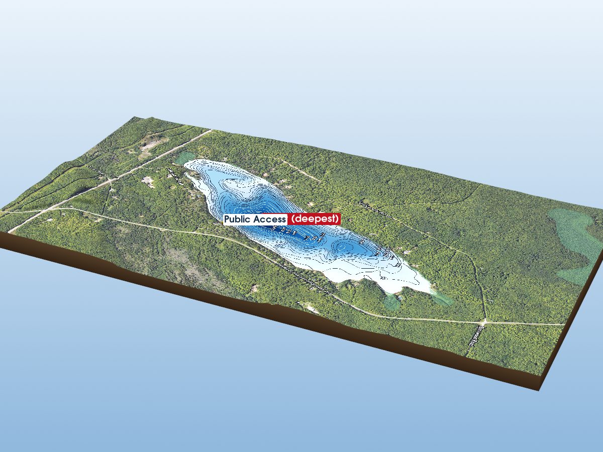 Depth map of Golden Lake
