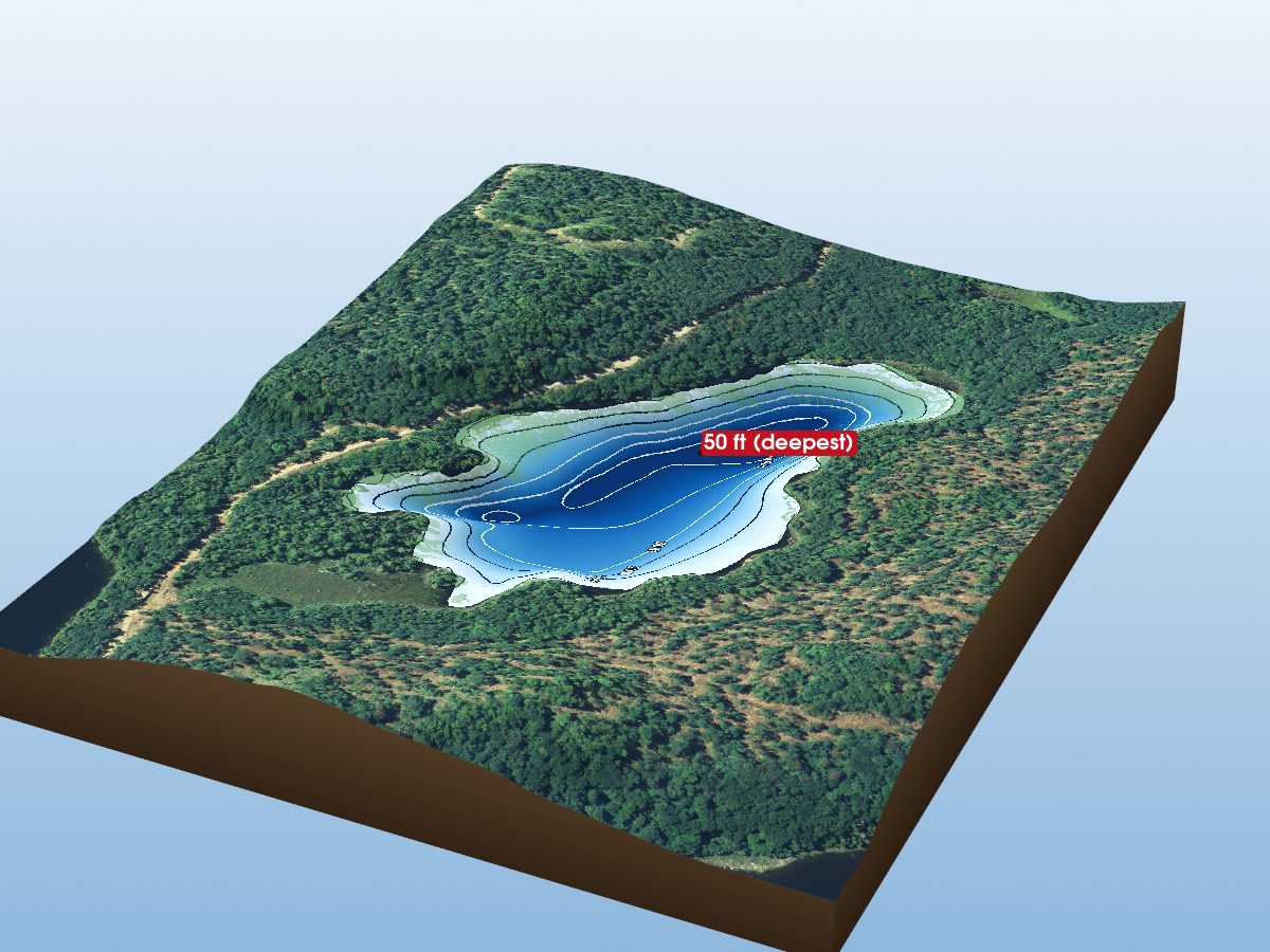 Depth map of Goldie Lake