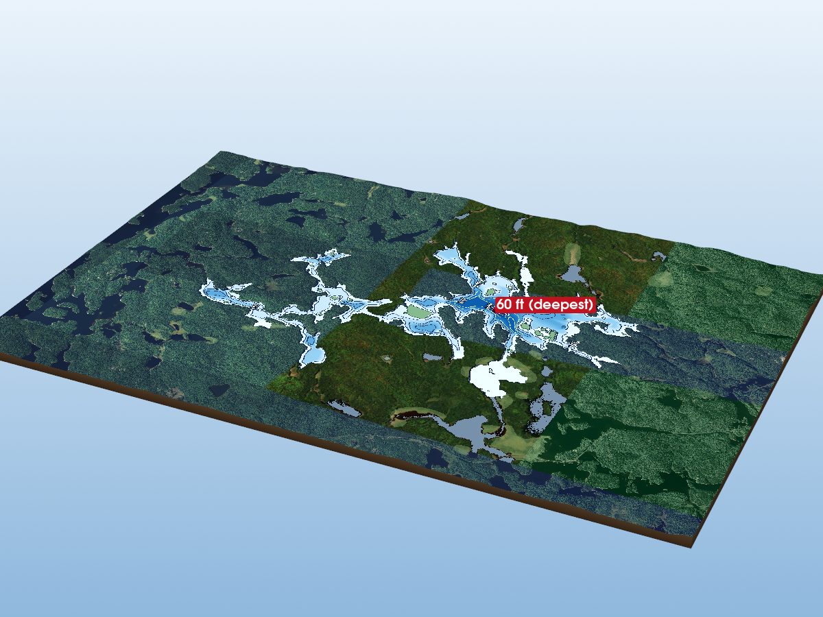 Depth map of Goldie Lake