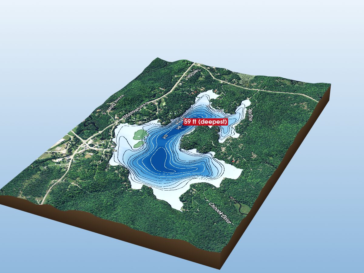 Depth map of Gooderham Lake