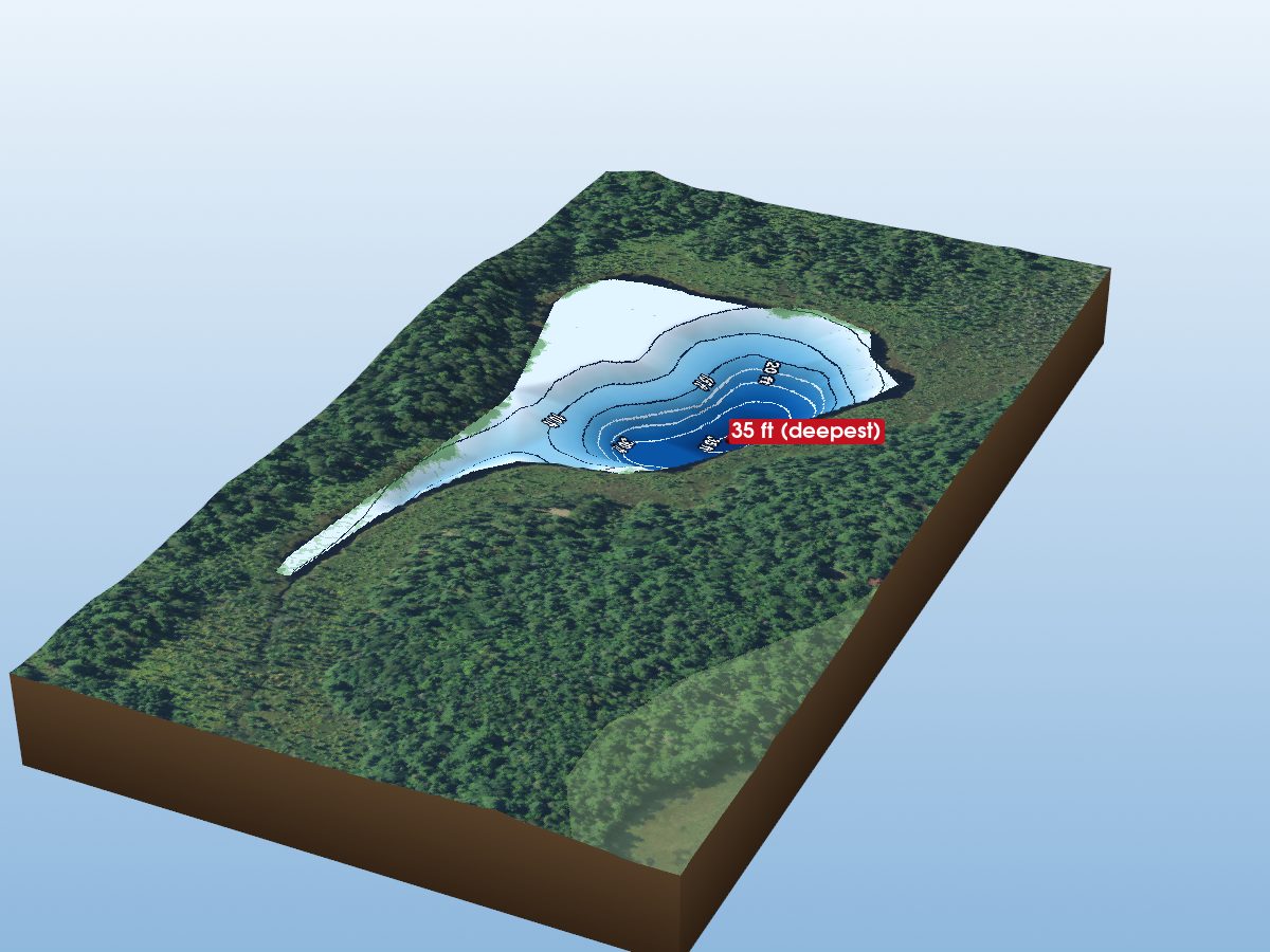 Depth map of Goschen Lake 28