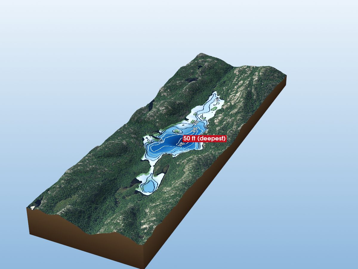 Depth map of Grace Lake