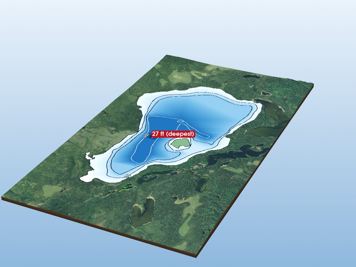 Depth map of Grace Lake