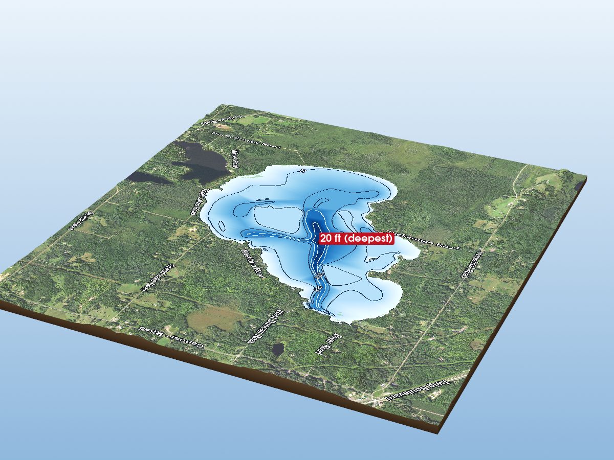 Depth map of Grand Lake