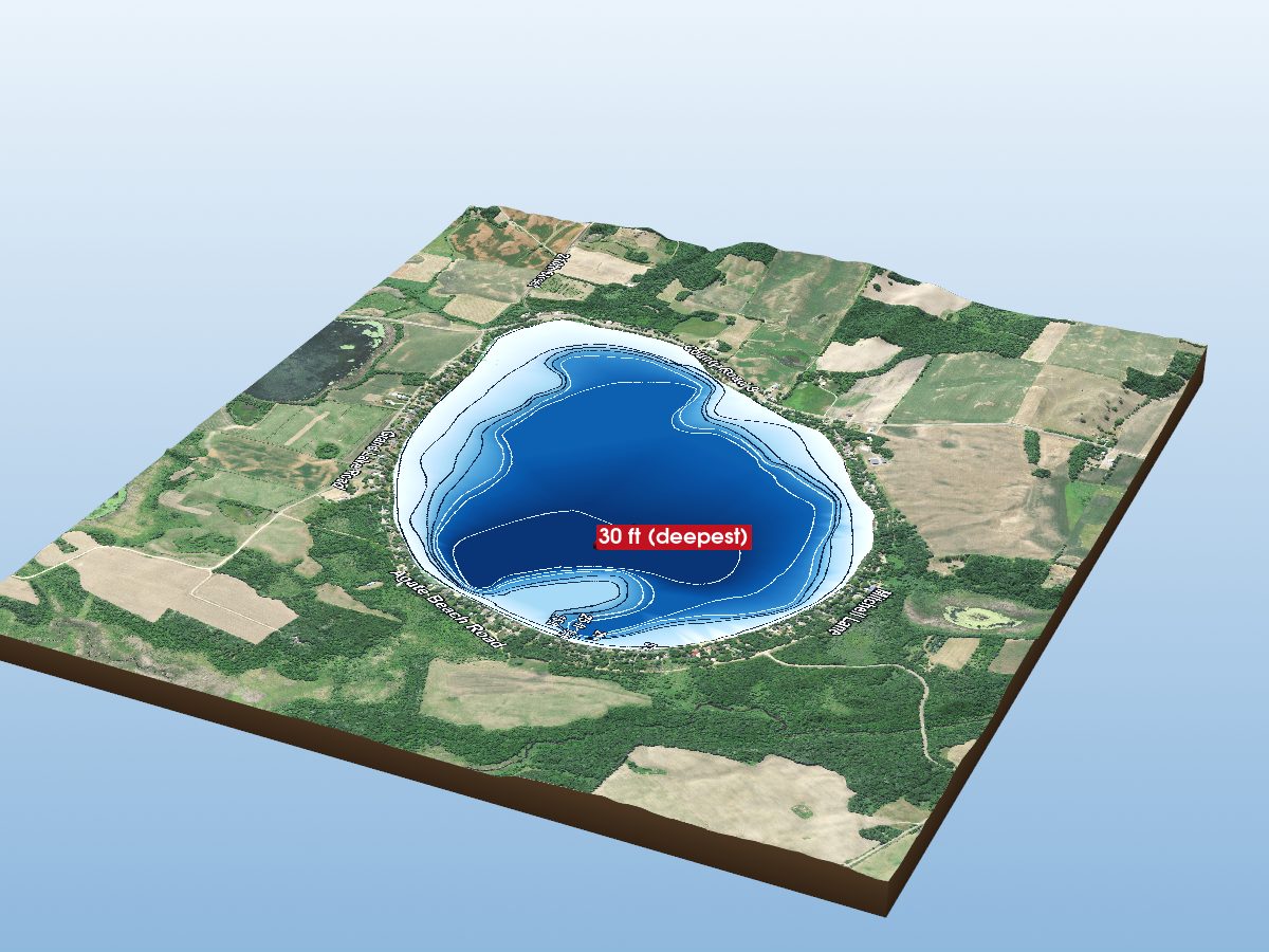 Depth map of Grand Lake