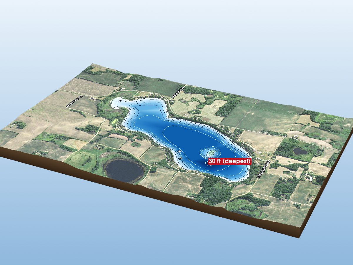 Depth map of Granite Lake