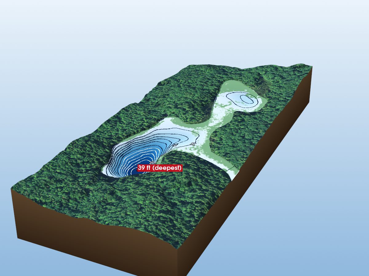 Depth map of Grant Lake