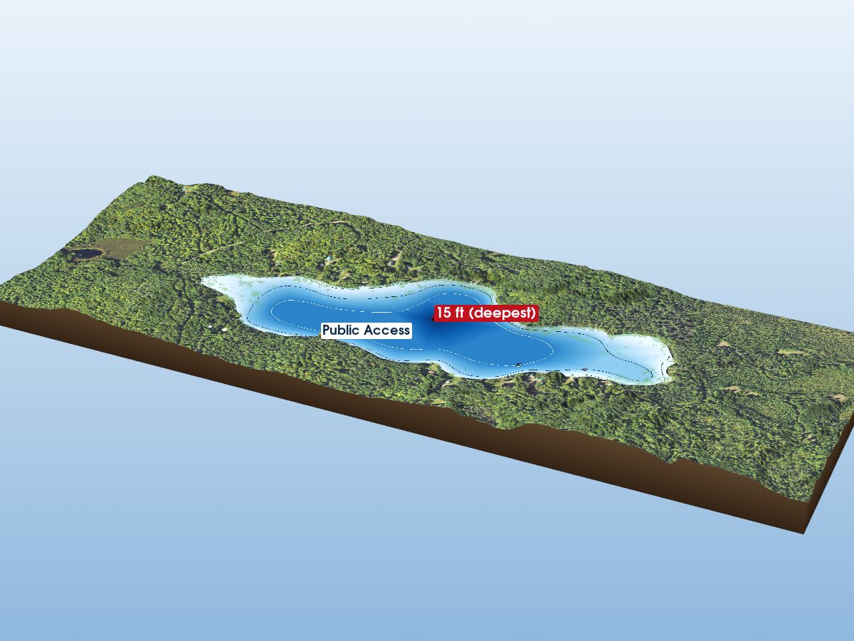 Depth map of Grant Lake