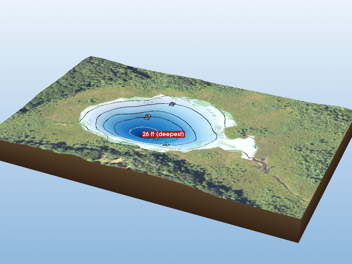 Depth map of Grass Lake