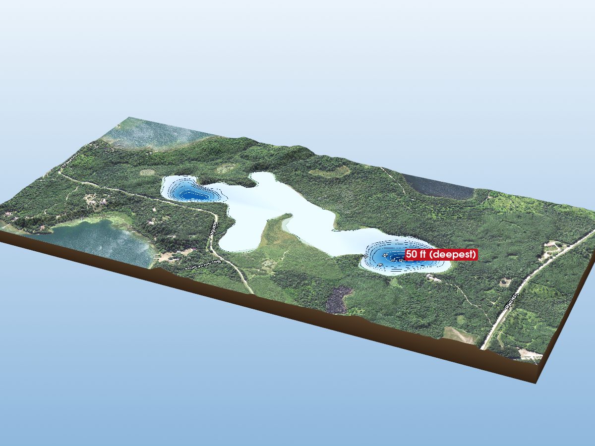 Depth map of Grass Lake