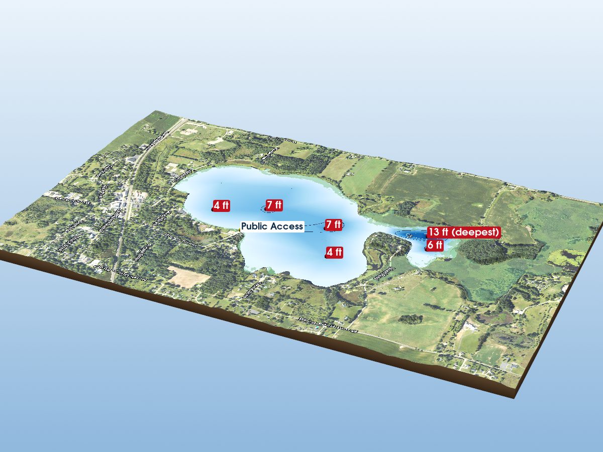 Depth map of Grass Lake
