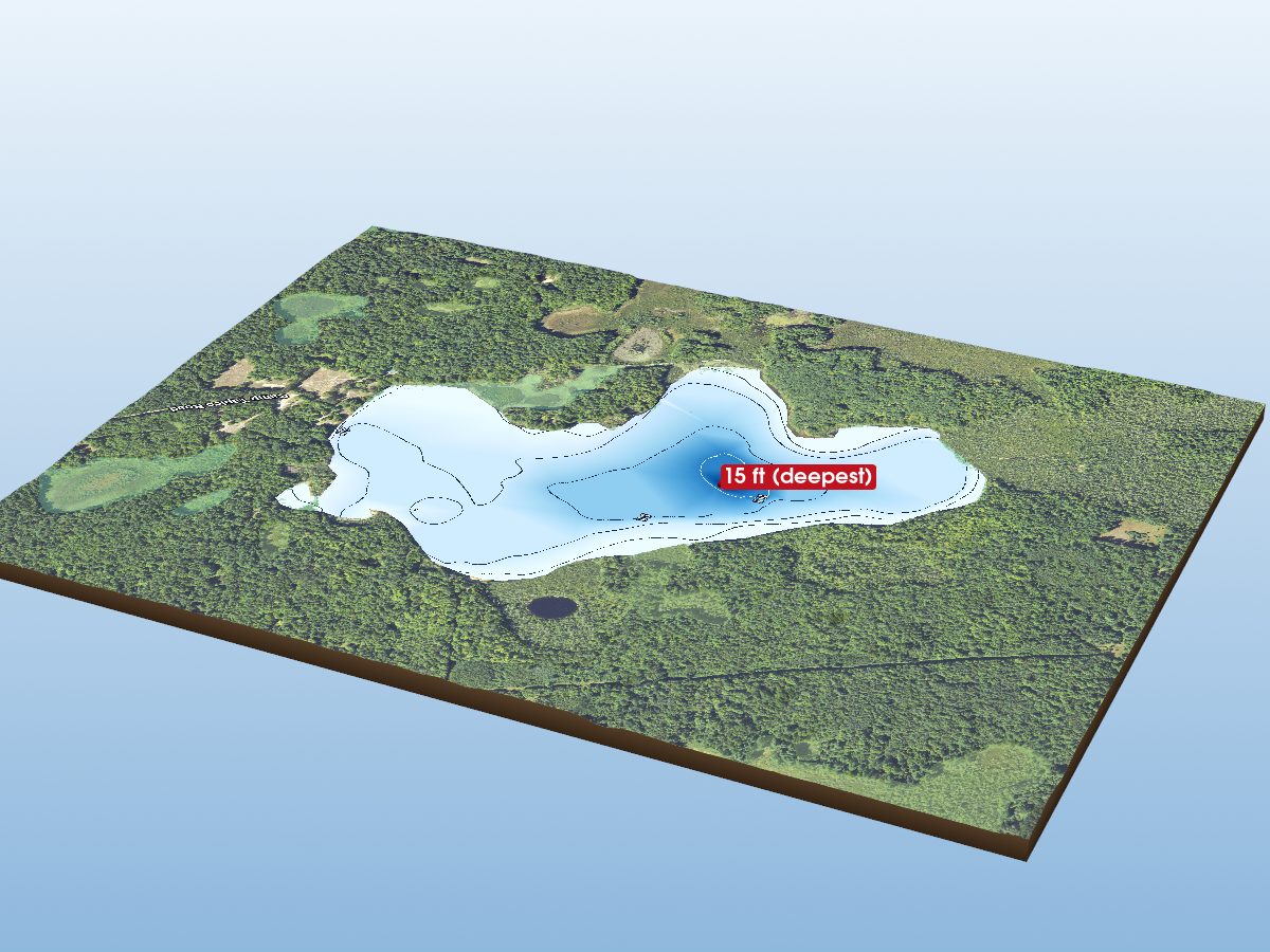 Depth map of Grass Lake