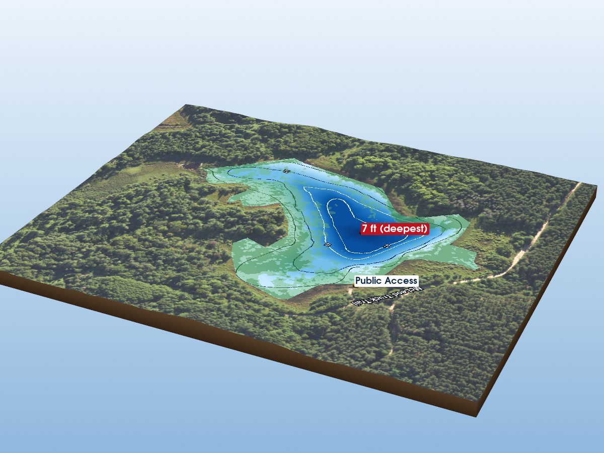 Depth map of Grass Lake