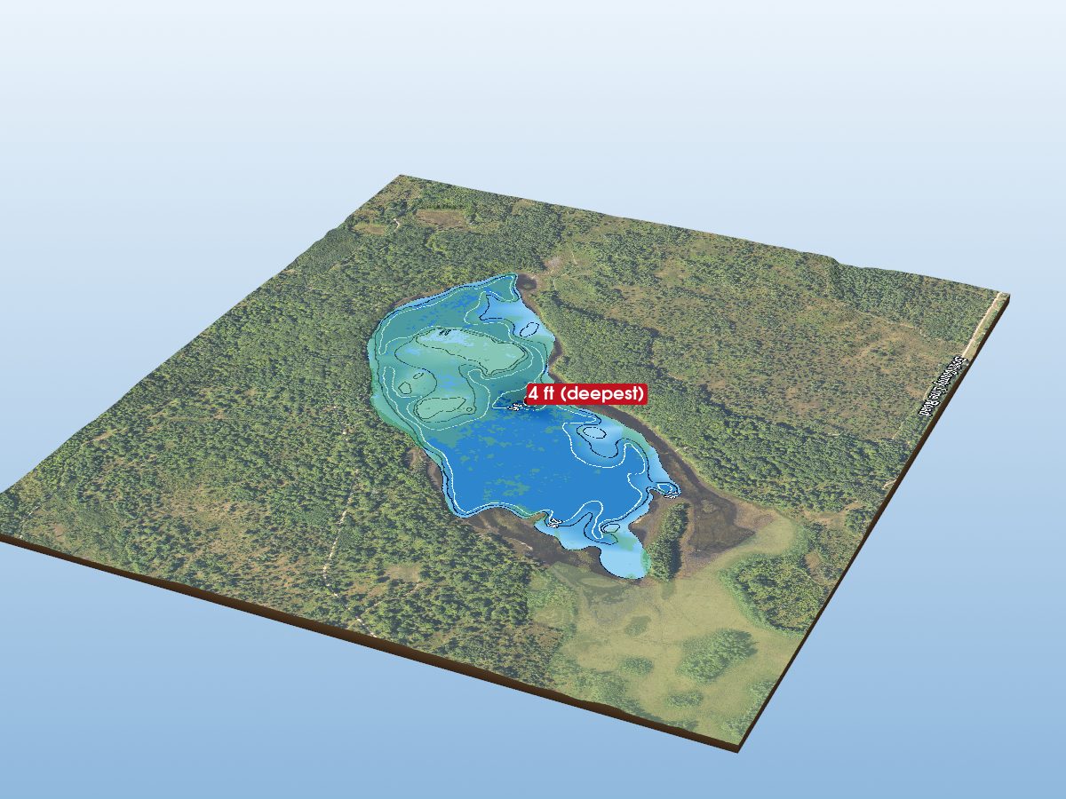 Depth map of Grass Lake