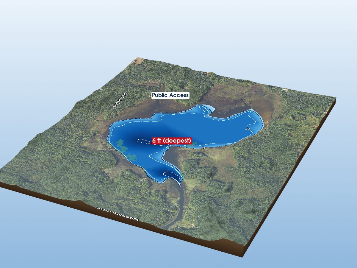 Depth map of Grass Lake