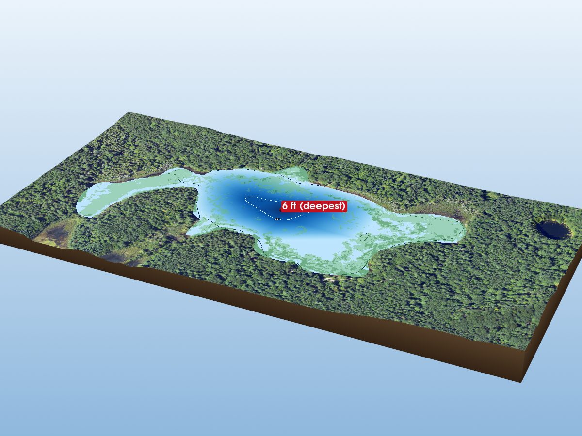 Depth map of Grass Lake
