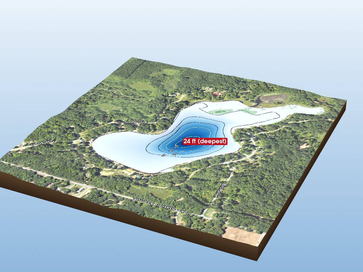 Depth map of Gray Lake
