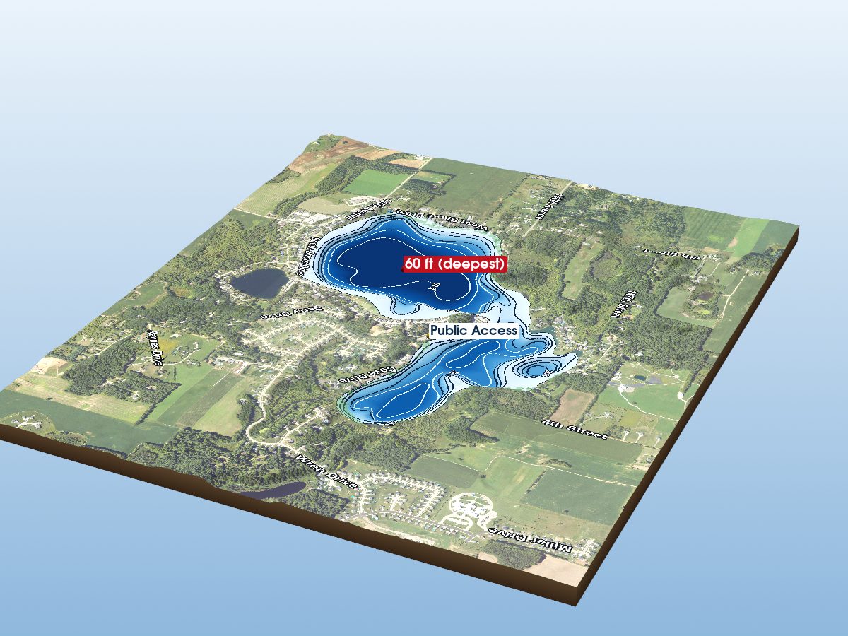 Depth map of Green Lake