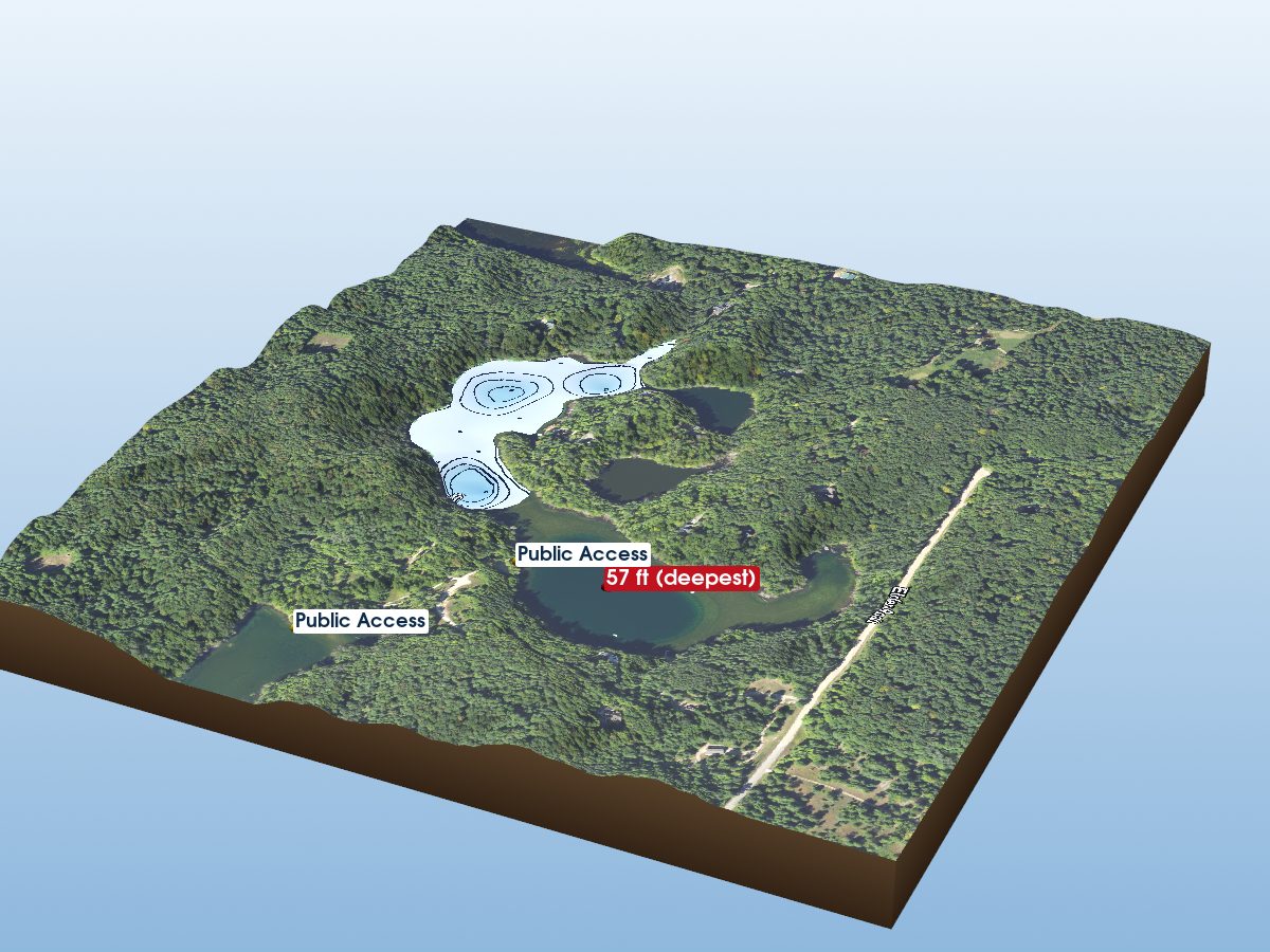 Depth map of Green Lake