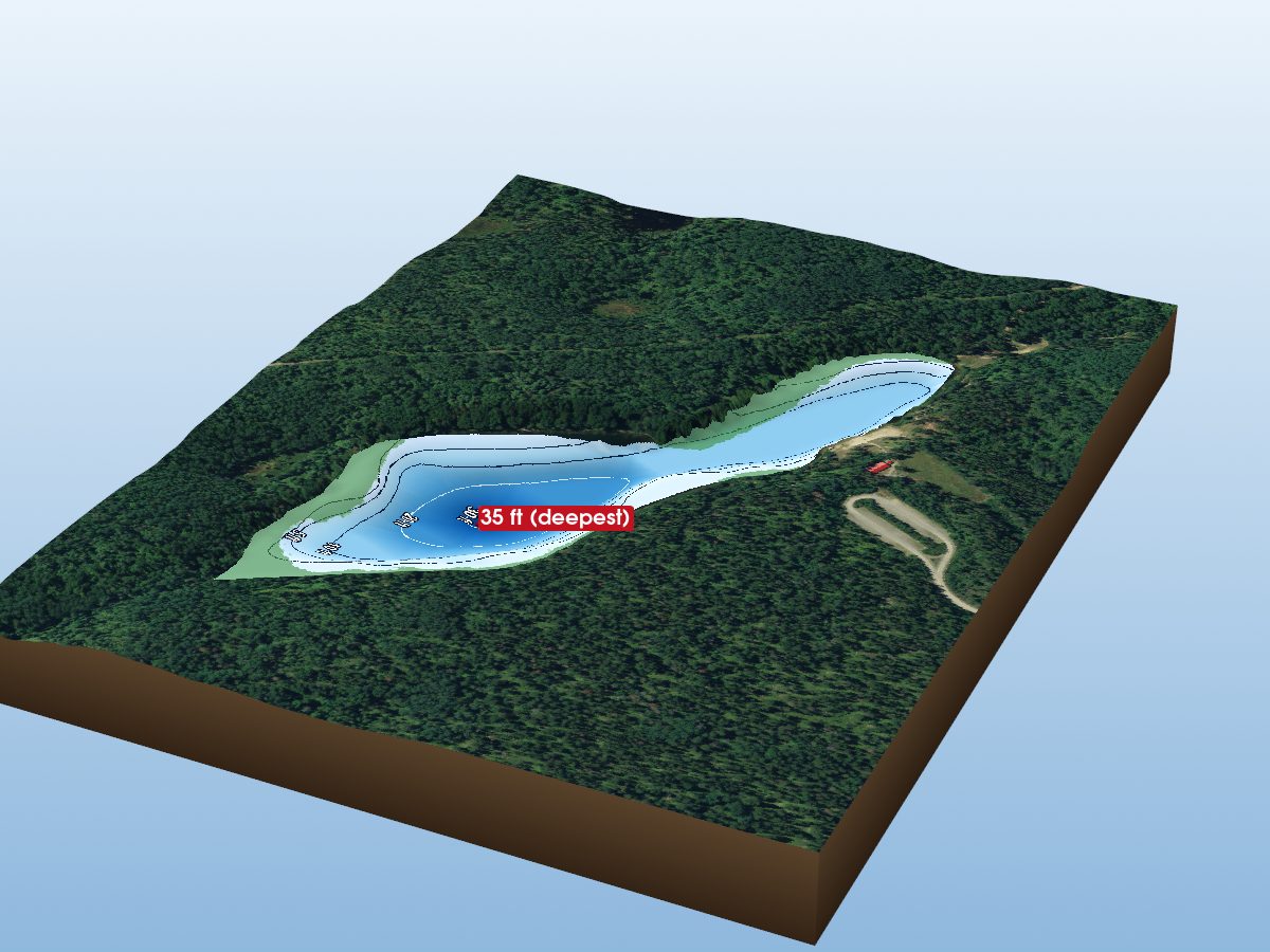 Depth map of Green Lake
