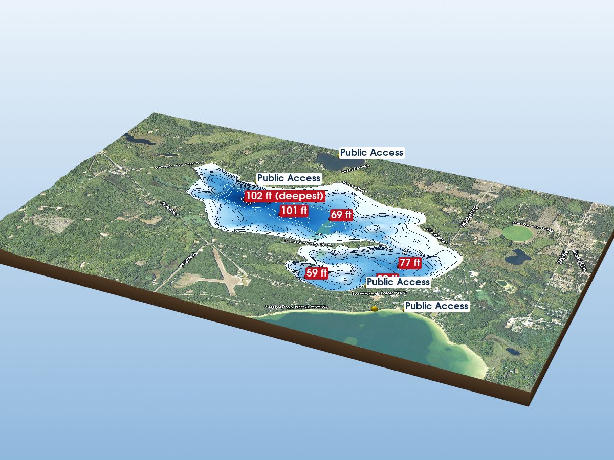 Depth map of Green Lake