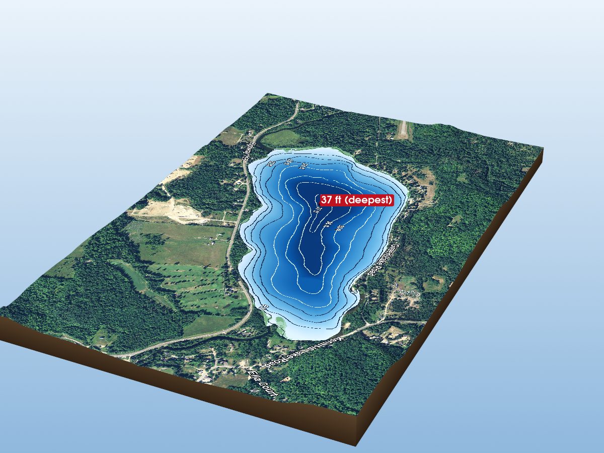 Depth map of Green Lake