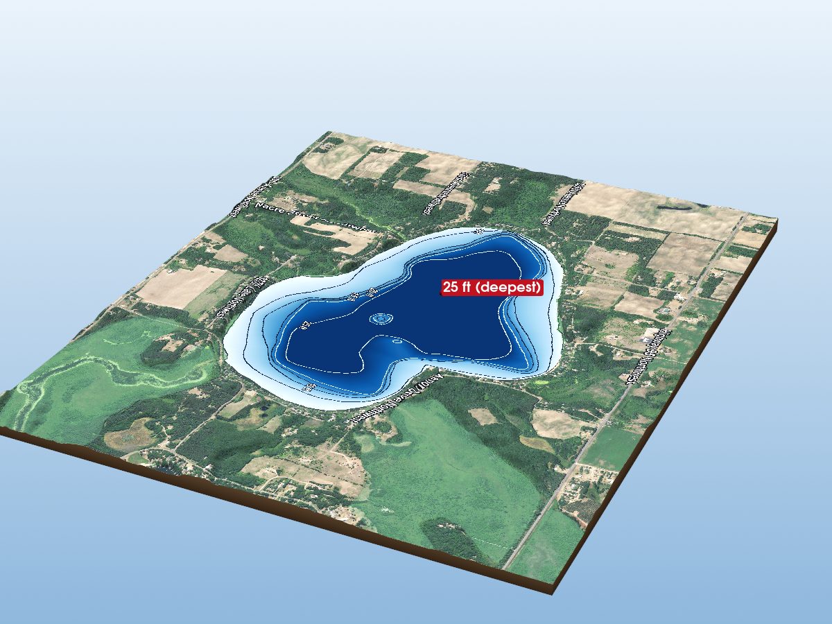 Depth map of Green Lake