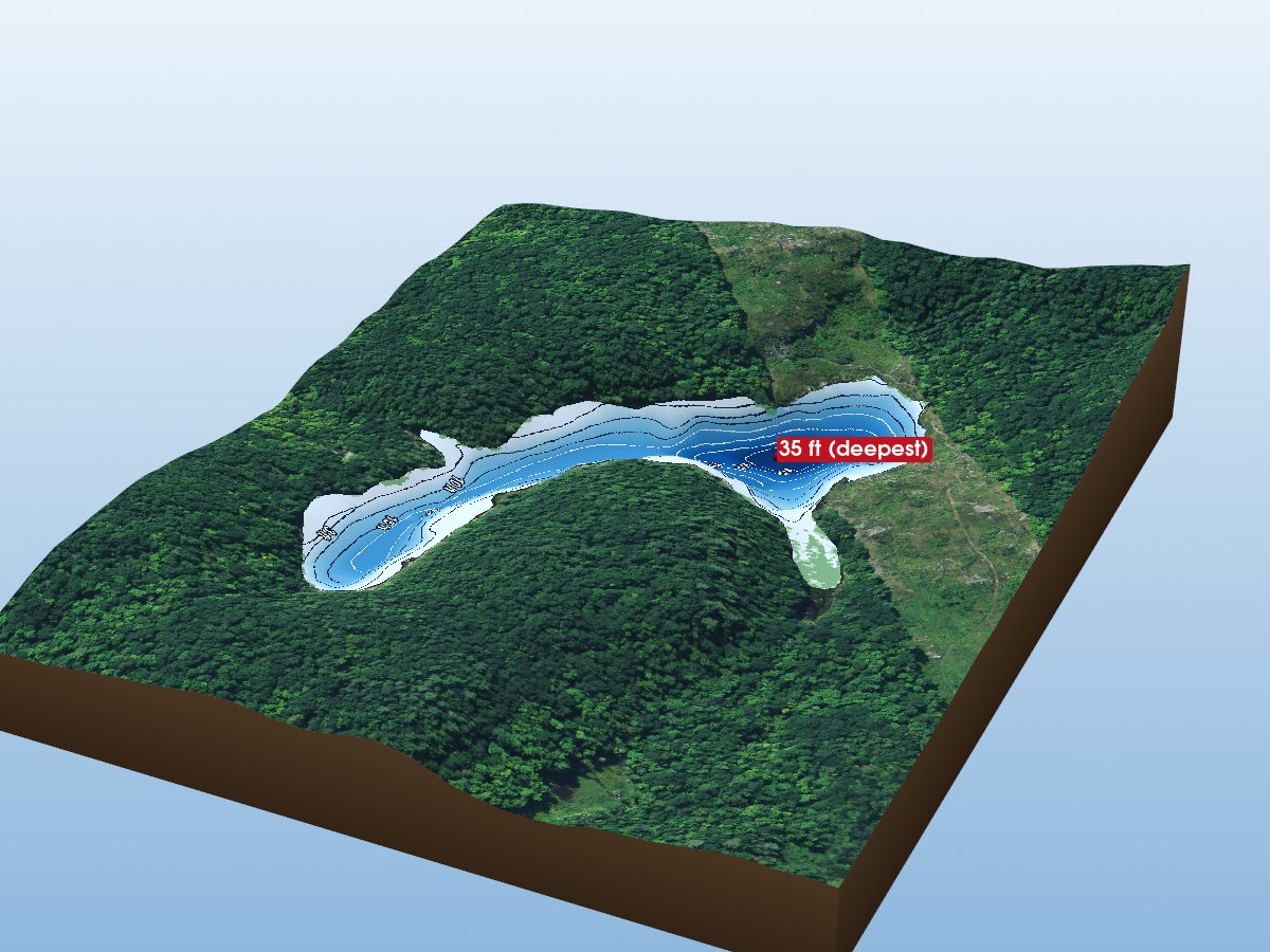 Depth map of Green Lake