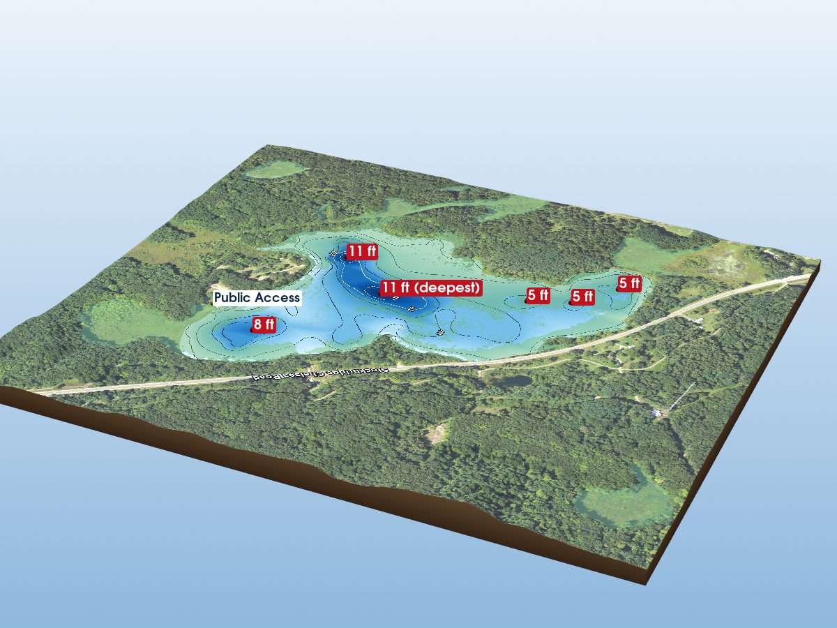 Depth map of Green Lake