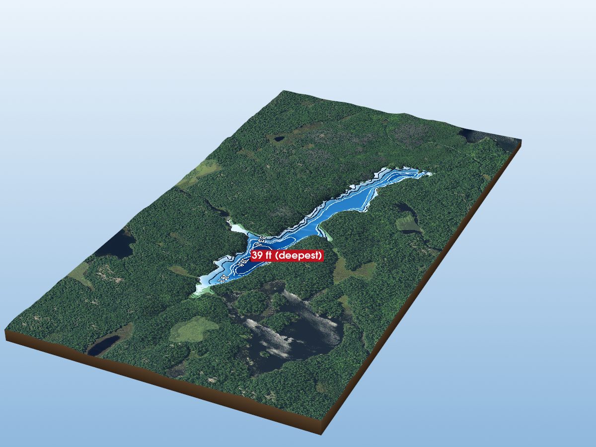 Depth map of Grey Lake