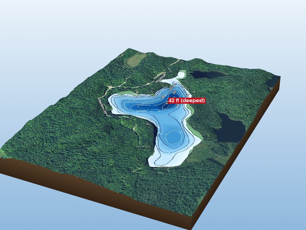 Depth map of Guilford Lake