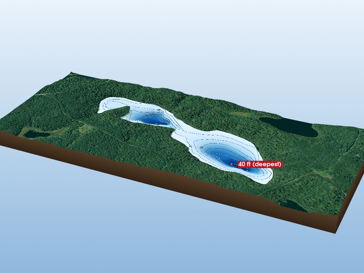 Depth map of Guilfoyle Lake 11