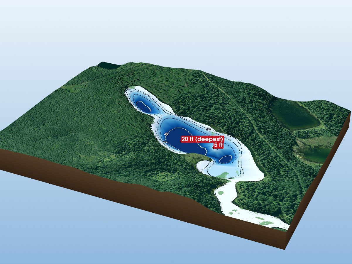 Depth map of Guilfoyle Lake 18