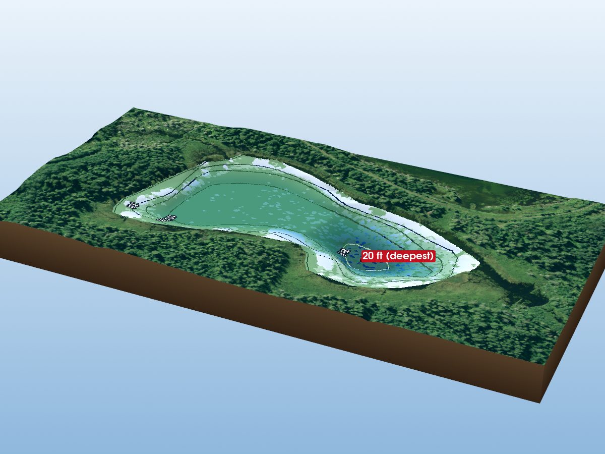 Depth map of Guilfoyle Lake 21
