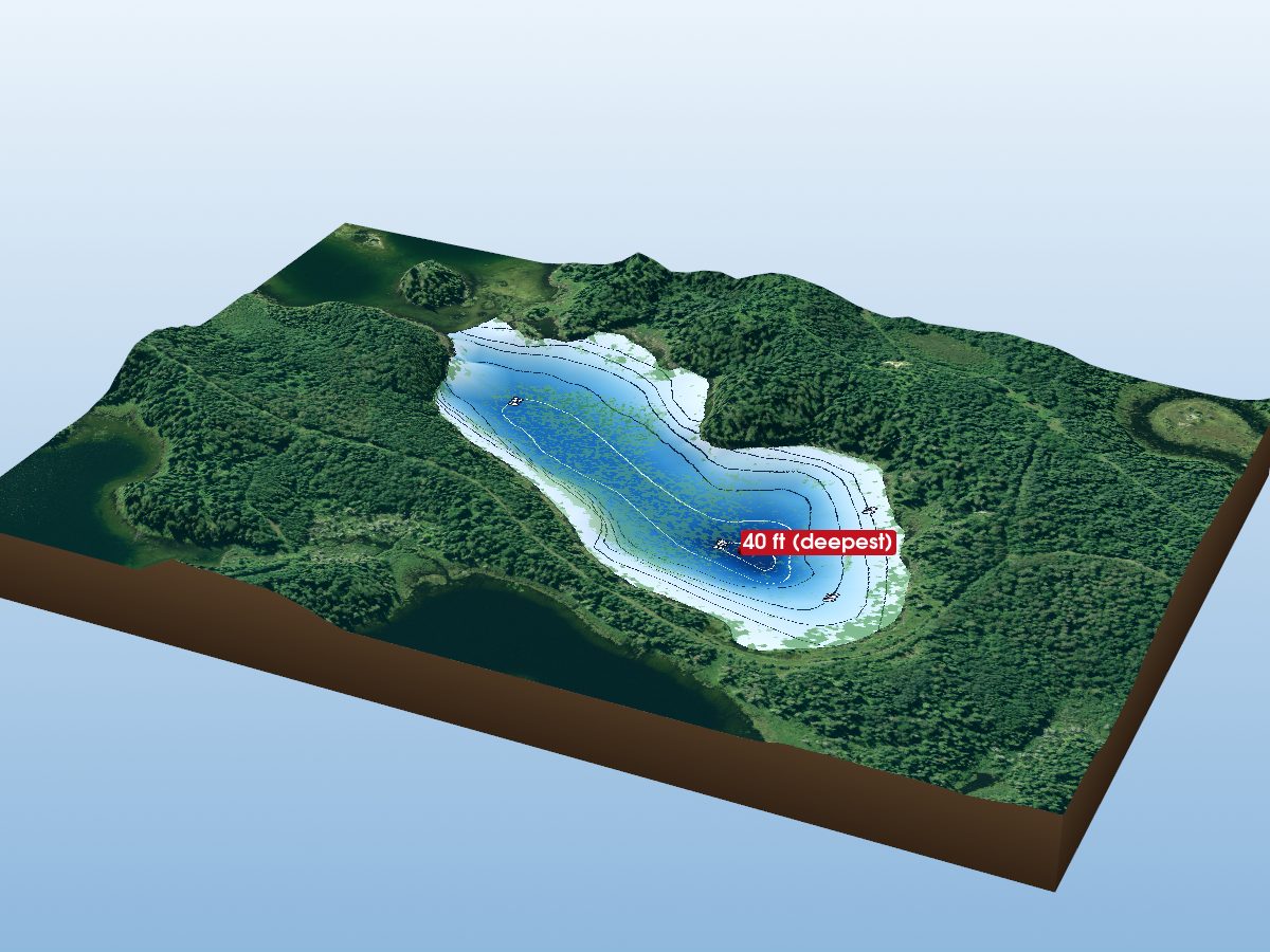 Depth map of Guilfoyle Lake 23