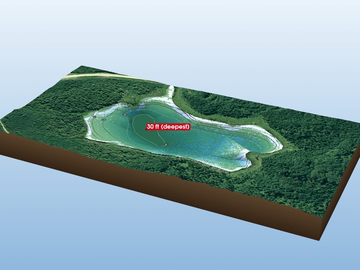 Depth map of Guilfoyle Lake 27