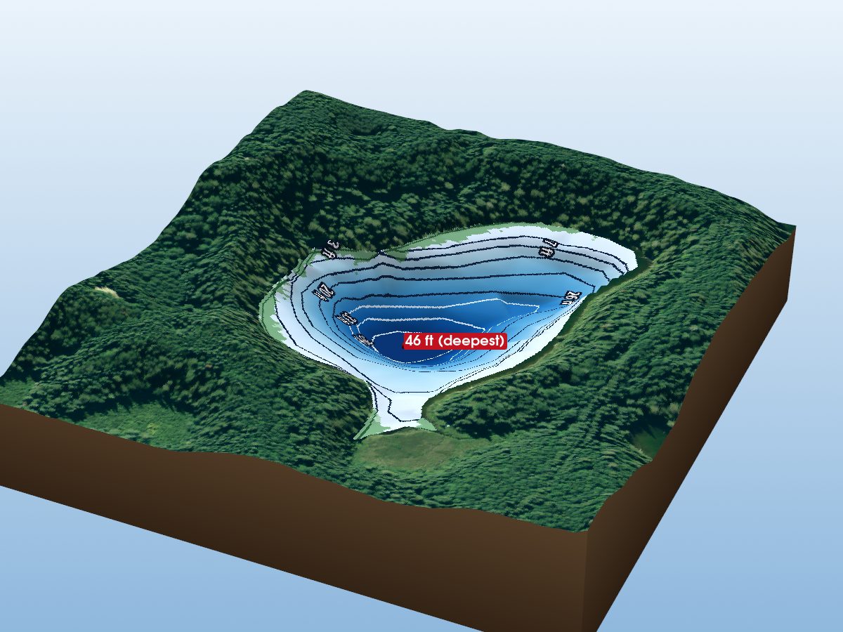 Depth map of Guilfoyle Lake 37