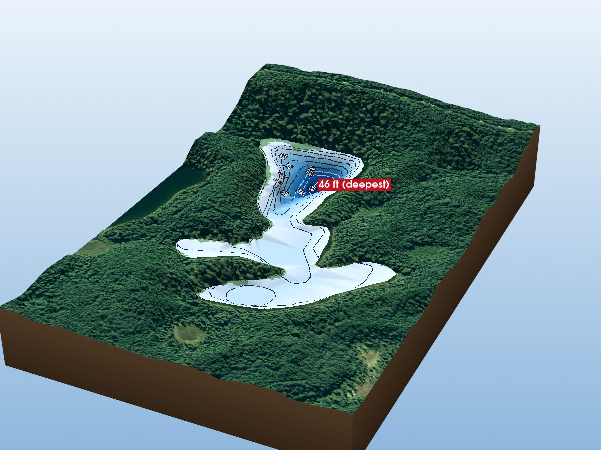 Depth map of Guilfoyle Lake 39