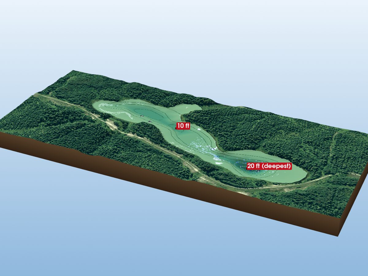 Depth map of Guilfoyle Lake 94