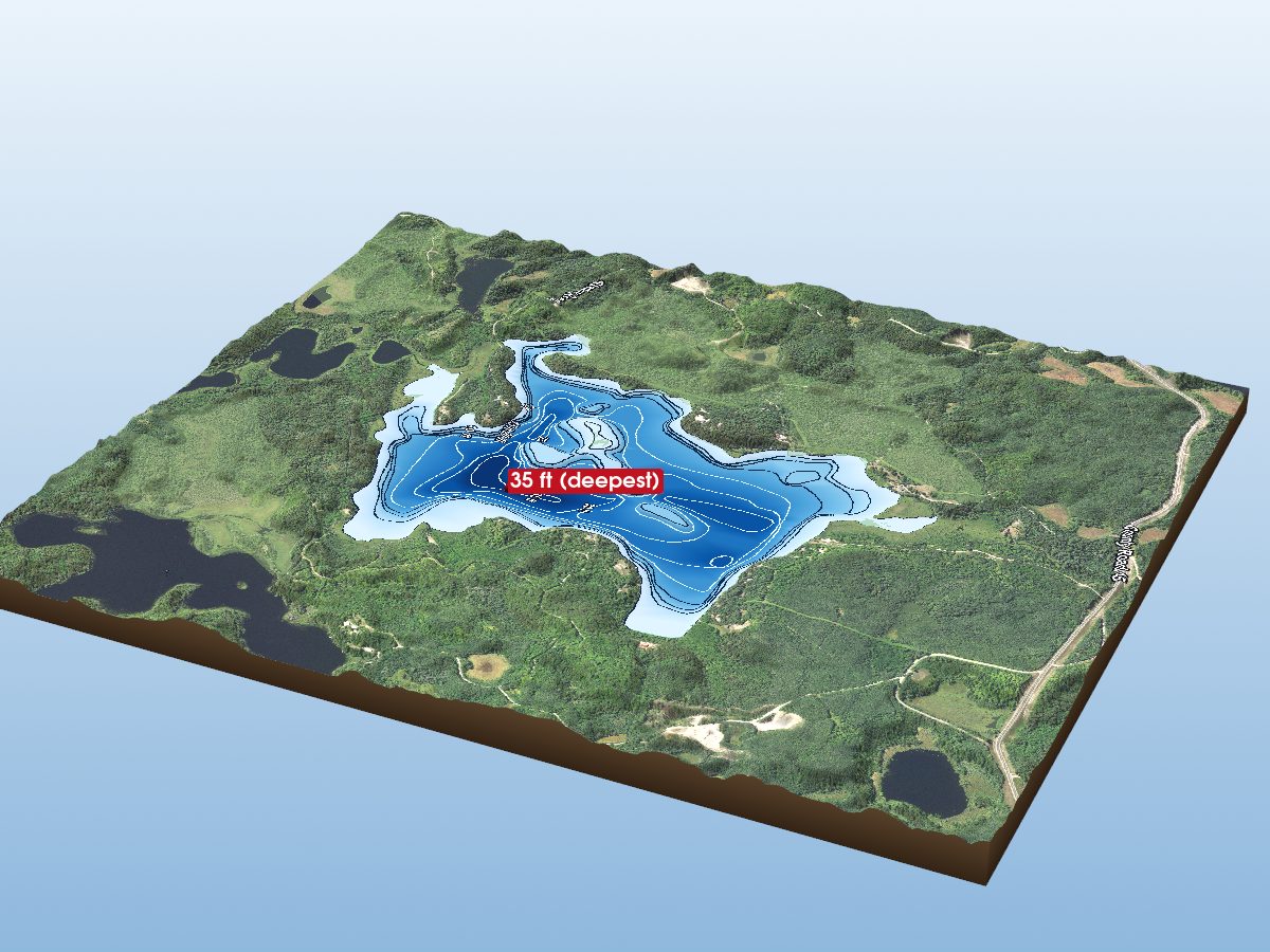 Depth map of Gunn Lake
