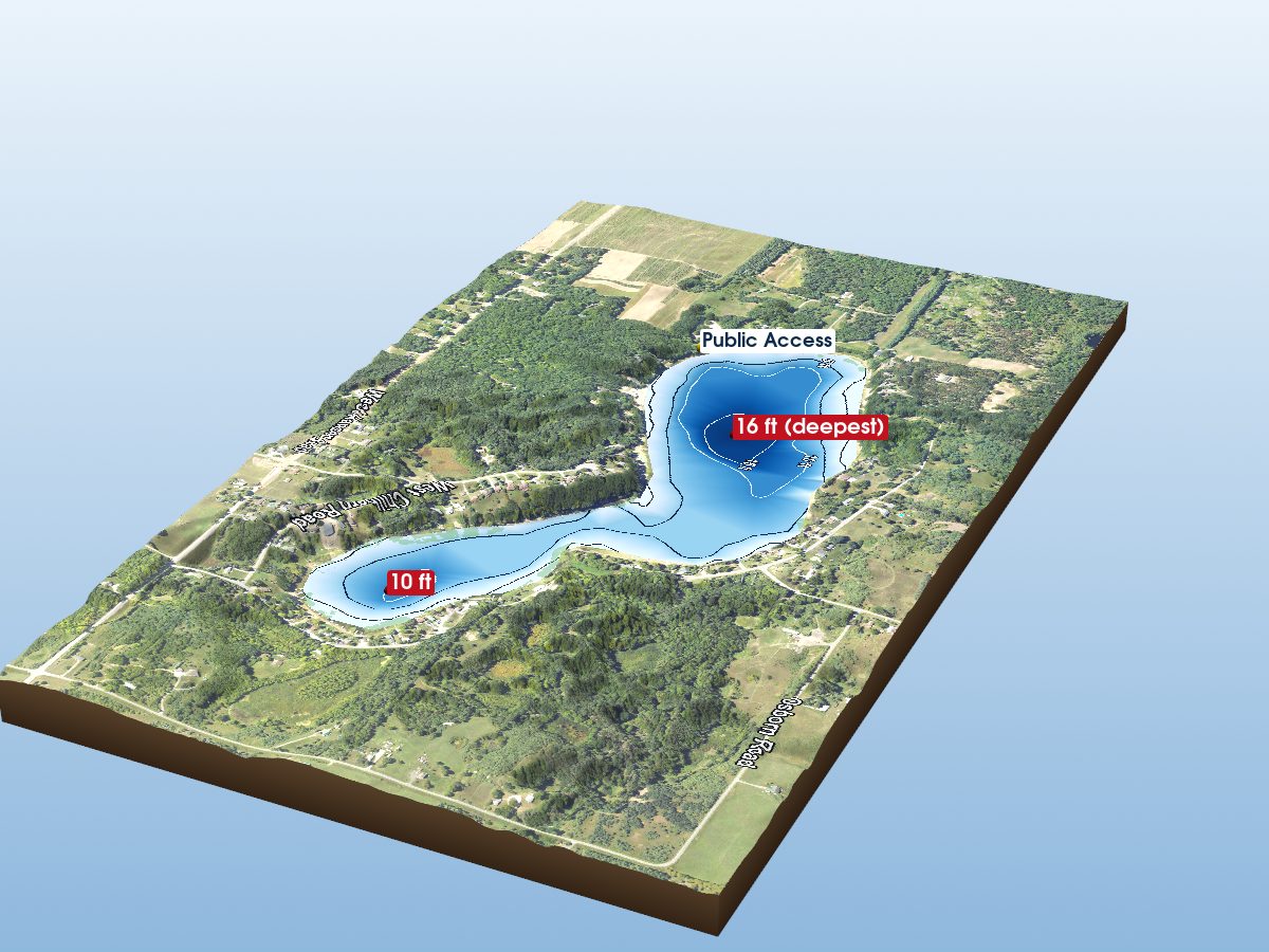 Depth map of Hackert Lake