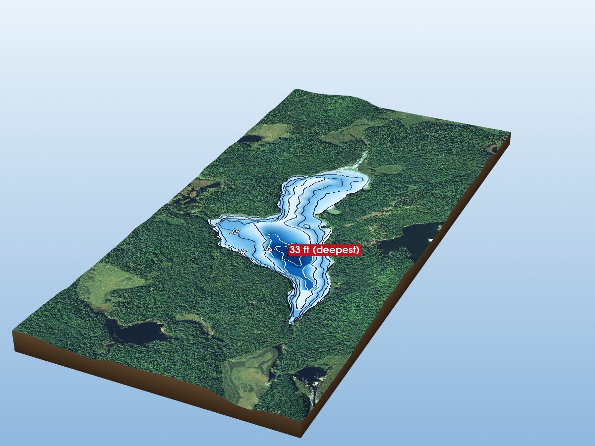 Depth map of Harry Lake