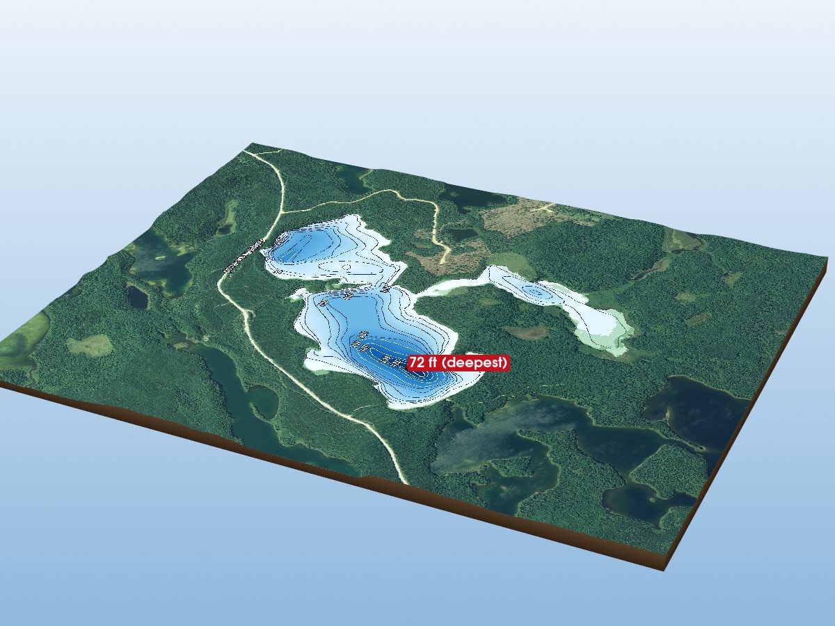 Depth map of Harry Lake