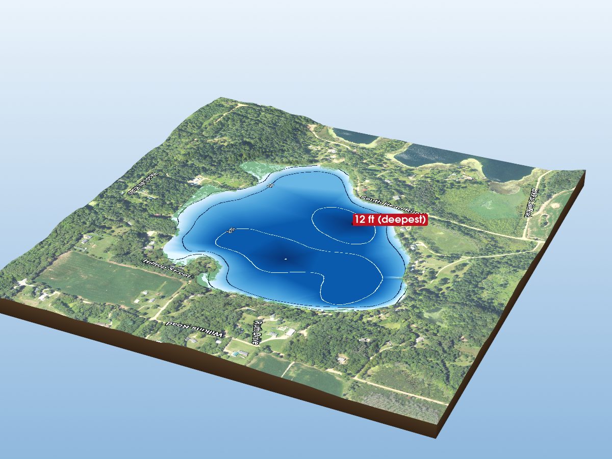 Depth map of Head Lake