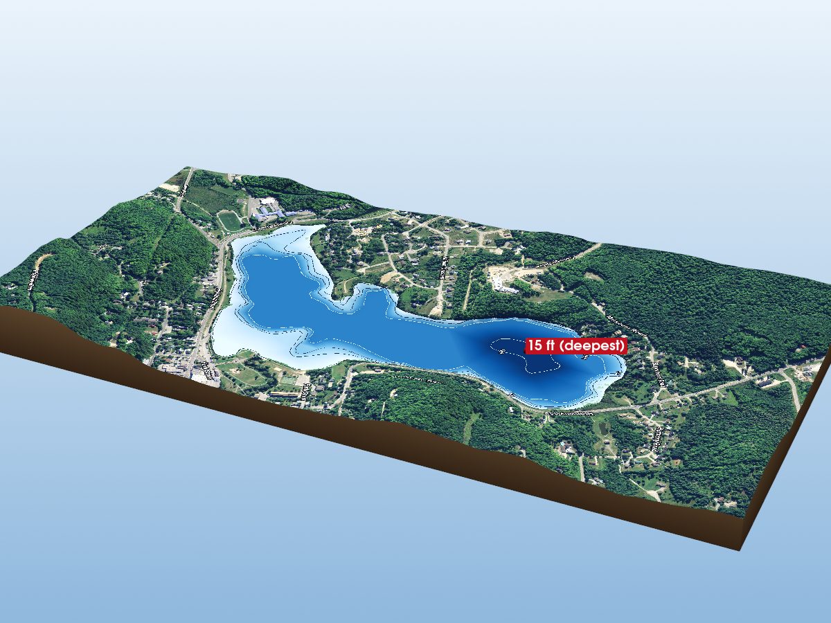 Depth map of Head Lake