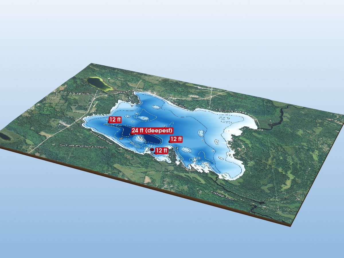Depth map of Head Lake