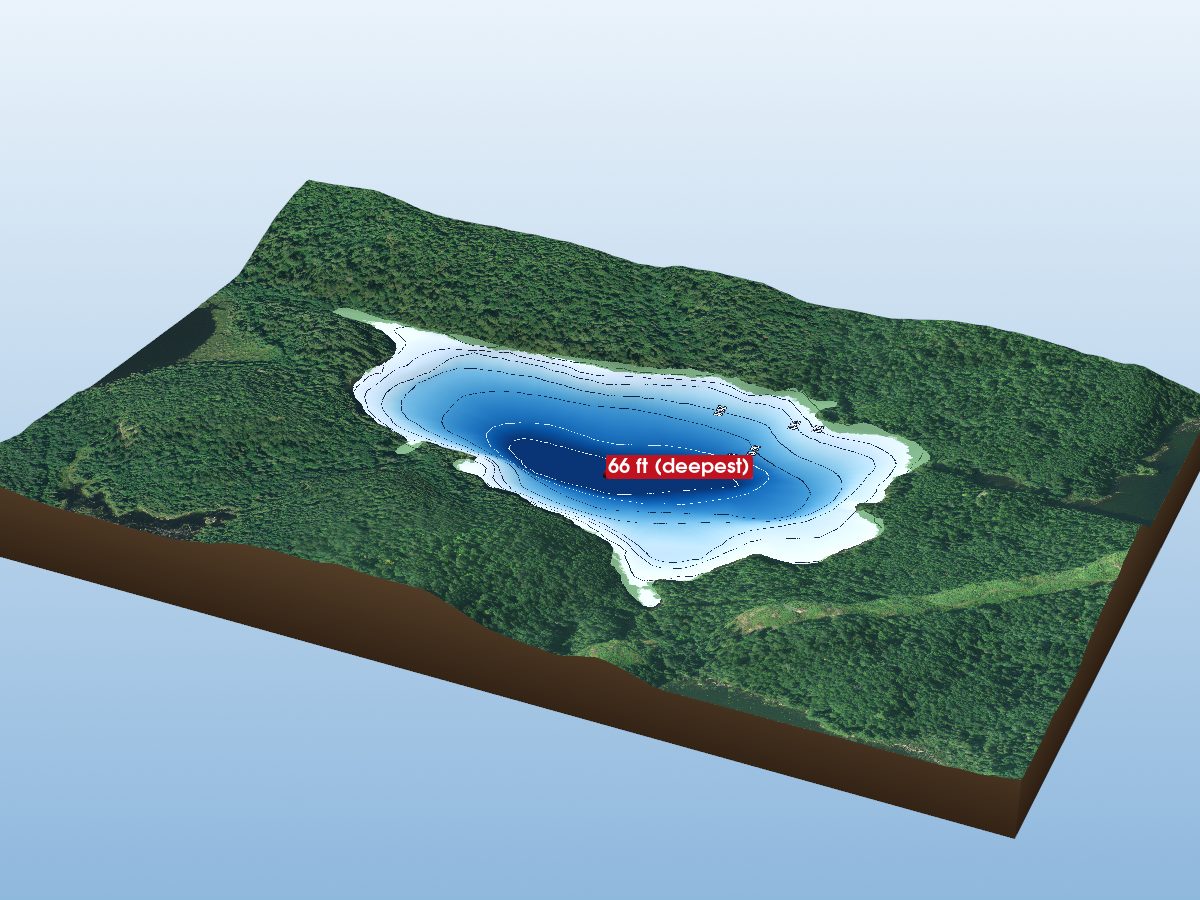 Depth map of Heal Lake
