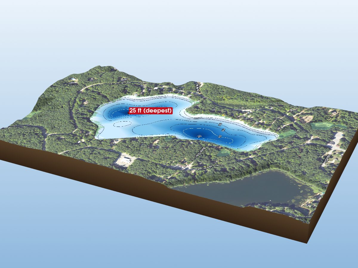 Depth map of High Lake